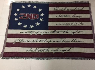 American Woven Cotton Blanket Collection:  USA Flag Blanket, An Appeal To Heaven, Gadsden Don't Tread on Me, Betsy Ross & Second 2nd Amendment Americana Afghans