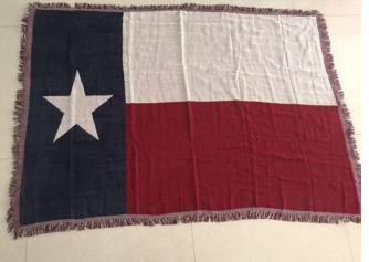 Texas Jacquard Loom Woven Cotton American Afghan Blanket