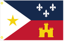 Acadiana 12"x18" Flag ROUGH TEX® 100D With Grommets