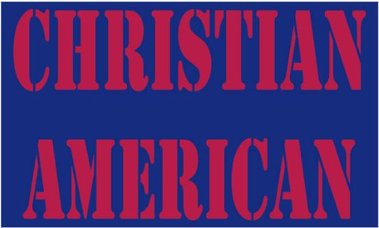 Christian American 3'X5' Flag ROUGH TEX® 100D