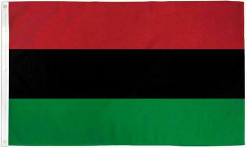 Afro American Tri Color 2'x3' Flag Rough Tex® 68D Nylon Pan African Unity