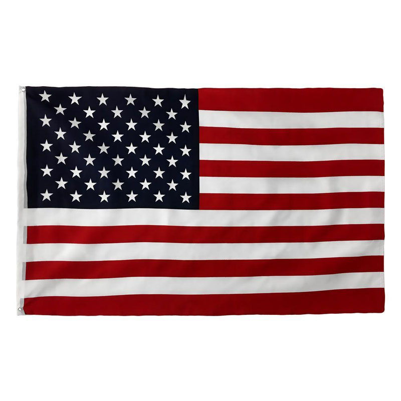 Gift Boxed U.S.A. 6' Foot USA 3'x5' American Flag Steel FlagPole Kit Set With Gold Eagle Decoration Non-Furl Sale