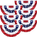 American Flag Bunting Printed Pleated 3x6 Feet 68D Six Pack