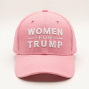 Women For Trump Light Pink Embroidered Hat | Patriotic Hat for Women