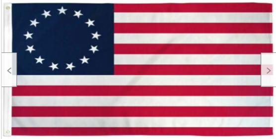 Betsy Ross 2'x3' Embroidered Flag Rough Tex® Cotton