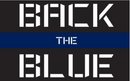 Back The Blue 12"x18" Car Flag ROUGH TEX® Knit Double Sided