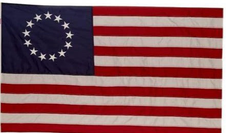 Betsy Ross 8'x12' Embroidered Flag ROUGH TEX® 600D 2Ply Polyester Heavy Duty American 13 Stars