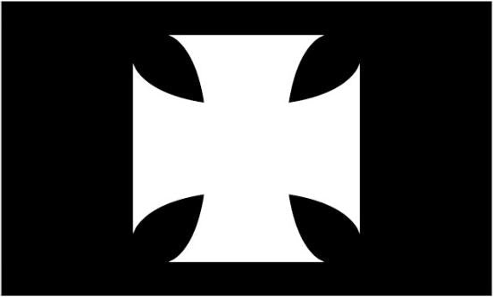 Black Knights Ensign 3'X5' Flag ROUGH TEX® 100D