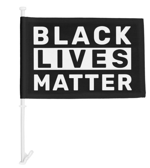 Black Lives Matter 12"x18" Car Flag Knit Double Sided