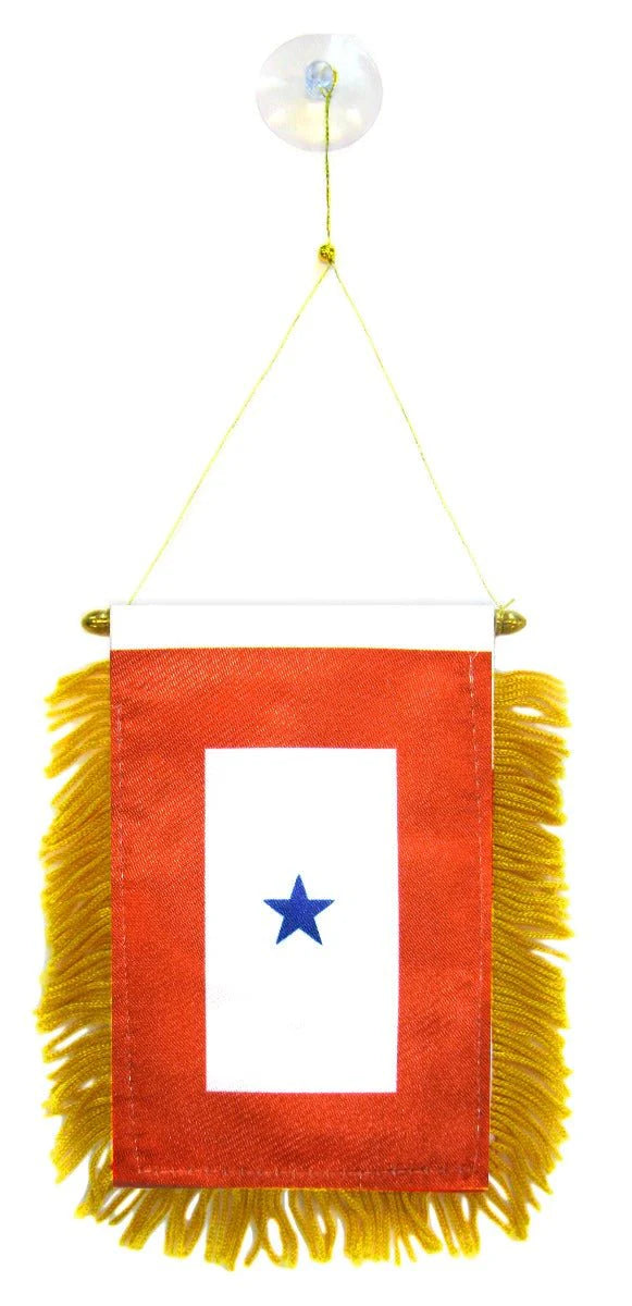 Blue Star Service One Star Flag Mini Banner