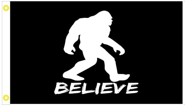 Believe Bigfoot 3'X5' Flag ROUGH TEX® 100D Big Foot