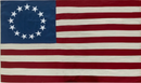 Betsy Ross Vintage 2'x3' Embroidered Flag Rough Tex® Cotton