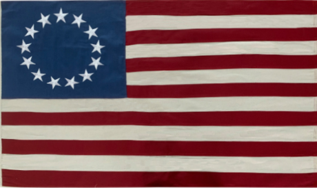 Betsy Ross Vintage 2'x3' Embroidered Flag Rough Tex® Cotton