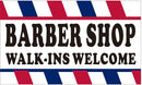 Barber Shop Walk In Welcome 3'X5' Flag ROUGH TEX® 100D