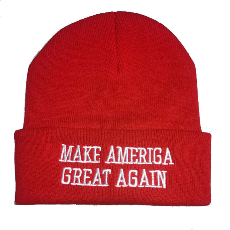 Make America Great Again Winter Watch Hat 100% Acrylic MAGA Trump Red