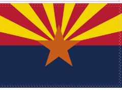 Arizona 12"x18" Car Flag ROUGH TEX® Knit Double Sided