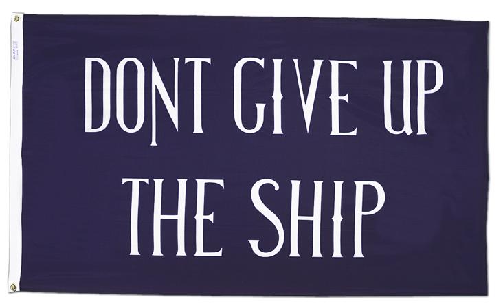 Commodore Perry Flag 1776 Boat Size Banner 12''X18'' Rough Tex® 300D Brass Grommets