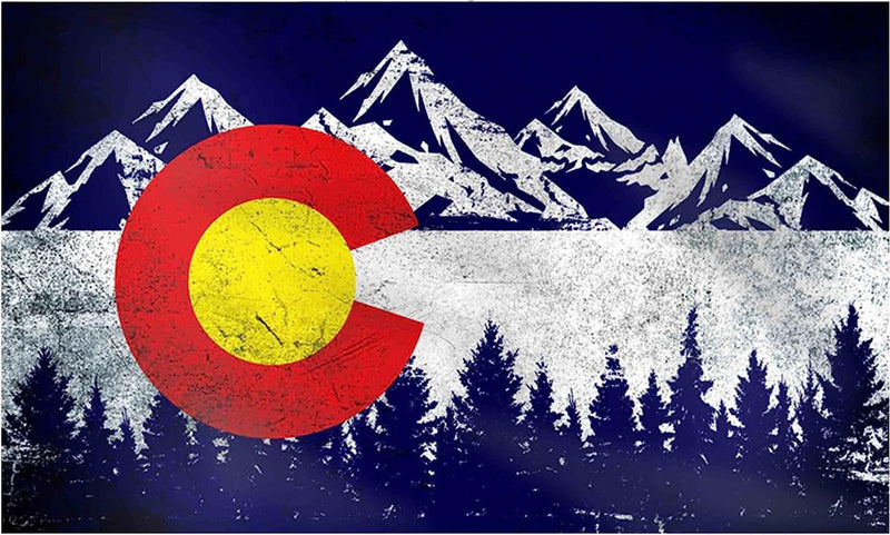 Colorado Rocky Mountains 3'X5' Flag ROUGH TEX® 100D