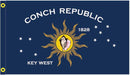 Conch Republic Key West 3'X5' Double Sided Flag ROUGH TEX® 100D