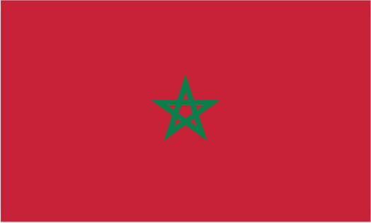Morocco 3'X5' Flag ROUGH TEX® 100D