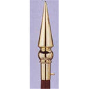 Spear Round Design Flagpole Indoor Brass Topper Custom Made Allow 8 Weeks Production