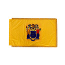United States 56 Flags Set 3x5 Feet Cotton Gold Fringe Sleeve Premium Indoor Use One of Each American State & all Six U.S.A. Territories
