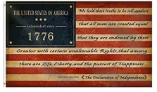 Declaration of Independence American 1776 Flag Vintage 3x5 100D