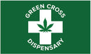 Green Cross Dispensary 3'X5' Flag ROUGH TEX® 100D Leaf 420