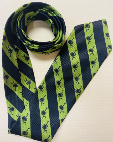 South Carolina Green & Navy Blue Stripes Men's Ties