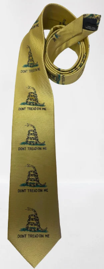 Set of 3 Gadsden Large Logo Ties Don't Tread on Me American 1776 Men's Ties