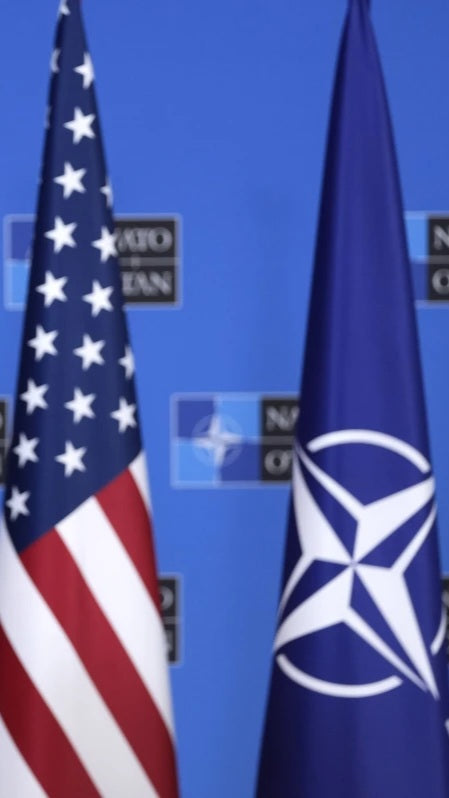 USA & NATO Flags Set 3x5 Feet (one of each flag)