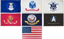 American Armed Forces Flags Seven Flag Collection 3x5 USA Expertly Printed Color Box Military Set in Honor of Lance Cpl. William Joseph Donovan Jr. (Memorial Bridge) In Gift Box