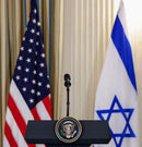 American Israel Indoor USA Flag Pole Kits Brass Eagle Star of David Gold Tassle Ropes Bases 8 Feet Oak Poles Israel & USA Golden Fringed Flags