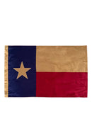 Texas Flags 3x5 Feet Cotton Light Premium Tea Stained Vintage Suitable For Flying & Framing