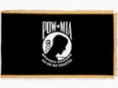 US Service Military Flags Gold Fringe Sleeve & POW MIA, USA American 3x5 Feet Indoor