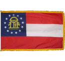 United States of America 3'x5' Embroidered Polyester Flag with Gold Fringe