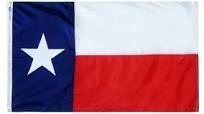 Texas State Flag Nylon EMBROIDERED 12"x18" Flag ROUGH TEX® 210D TX Flags