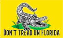 Don't Tread On Florida Gator 12"x18" Flag ROUGH TEX® 100D With Grommets