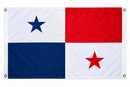 Panama Flag – Official Design | 100% Cotton 4 grommets each corner | 3x5 ft | Brass Grommets | Made to Order