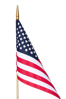 American USA Flags 12"x18" Stick Flag 12x18 Inches Sewn Edges Gold Spear