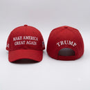 Make America Great Again Red Hat — 4-Sided Premium Embroidered | Trump 45-47 | USA Flag Patch