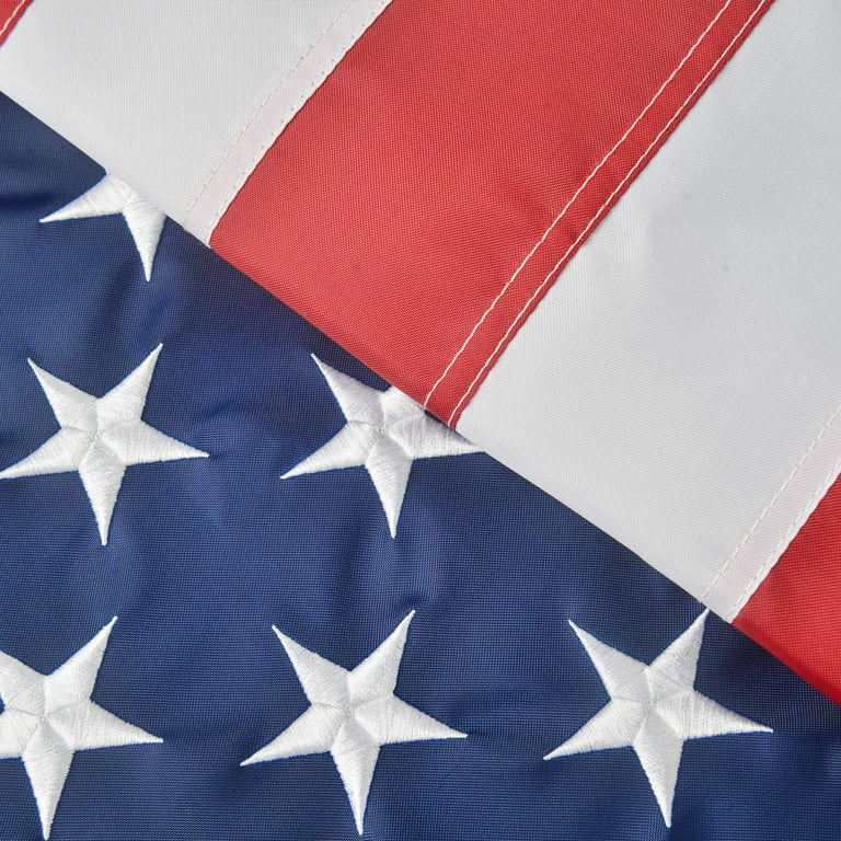 USA Flags All American 100% Nylon 3x5 Feet Brass Grommets Embroidery