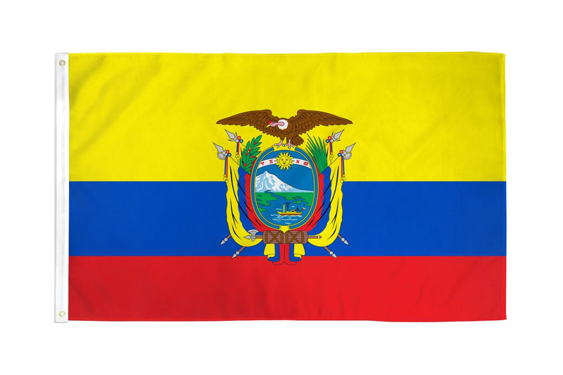 Ecuador 3'X5' Embroidered Flag ROUGH TEX® 300D Nylon