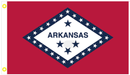 Arkansas 3'X5' Flag ROUGH TEX® 100D