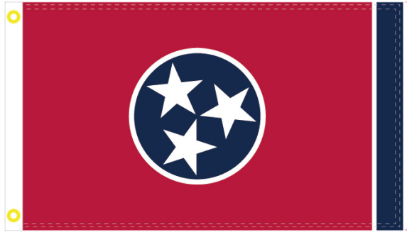 Tennessee 3'X5' Flag ROUGH TEX® 100D