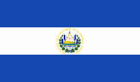 El Salvador Flag Embossed License Plate