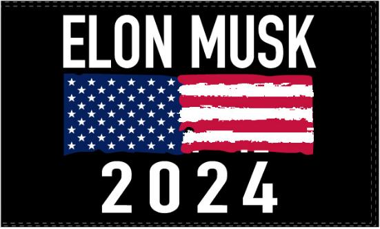 Elon Musk 2024 3'X5' Flag ROUGH TEX® 100D Trump Won Victory Team