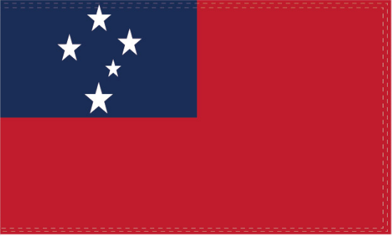 Samoa 3'X5' Flag ROUGH TEX® 100D