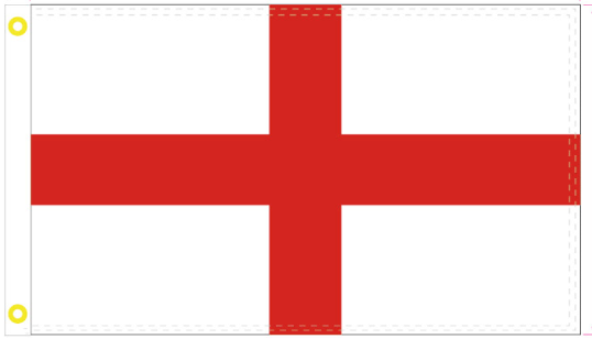 Saint Georges Cross England 3'X5' Flag ROUGH TEX® 100D