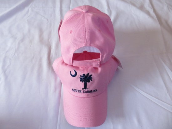 South Carolina Pink Washed Embroidered Cap